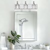 Danshinro Modern Crystal Bathroom Vanity Lights, 3-Lights Bathroom Light Fixtures