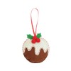Christmas Pudding | Mini Felt Sewing Kit | Hanging Decoration