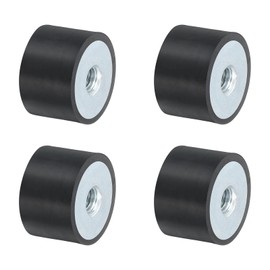 QUARKZMAN 4pcs 30 x 20mm M8 Rubber Damper Multi Type Rubber Buffer Vibration Damper for Engine Compartment and Air Compressors