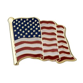 United States Of America USA Diplomat Flag Metal Enamel Pin Badge