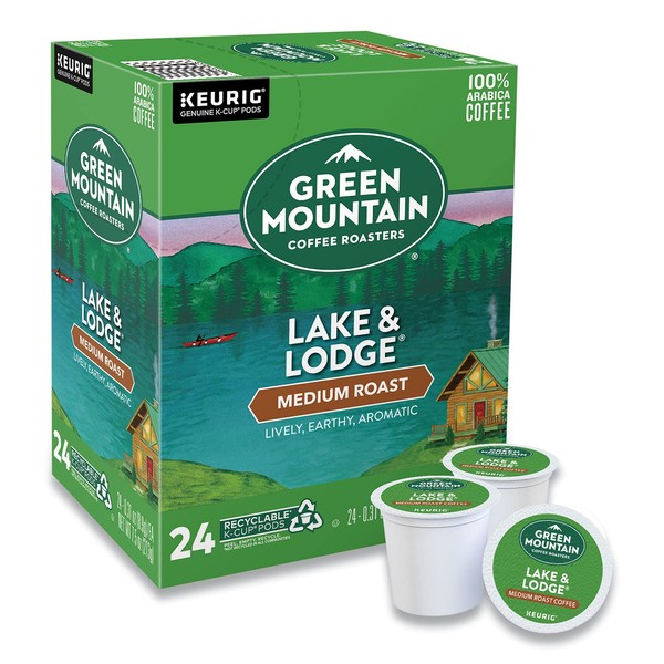 Green Mountain Coffee Roasters 6523CT Lake & Lodge Coffee K-Cups, 96/carton