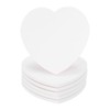 sourcing map 6Pcs Absorbent Coasters White Marble Heart Shape Coaster