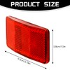Lotsdonxia Bike Safety Reflector Disc - High-Visibility Red Warning Light
