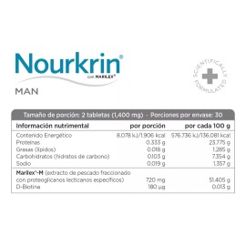 Pack 2 Nourkrin Man Tratamiento Anticaída Hombre 60tabs