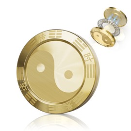 Coolden Fidget Slider Toy EDC Metal Fidget Toys Lucky Coin Fidget Toy ADHD Autism Anxiety Sensory Fidget Toy Anxiety Stress Relief Magnetic Fidget Toy Gifts for Adults