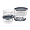 Buddeez Tritan Bowls with Press-To-Seal Lids, Food Prep Bowls, Mixing