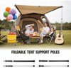 Thicken Aluminum Alloy Tent Pole Adjustable Tent Support Rods Beach