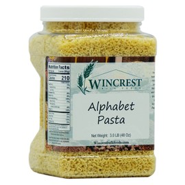 Alphabet Pasta Noodles - 3 Lb Tub