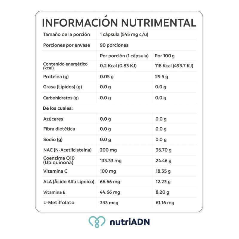 Suplementos Fertility Support Nutriadn Sabor