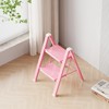 GameGem Pink 2 Step Ladder, Small Kitchen Step Stool for