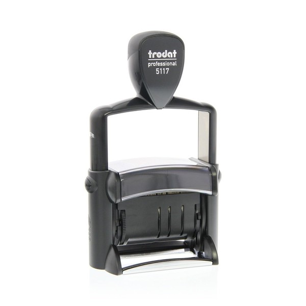 Trodat Professional 5117 Text Stamp / Date Stamp with 12