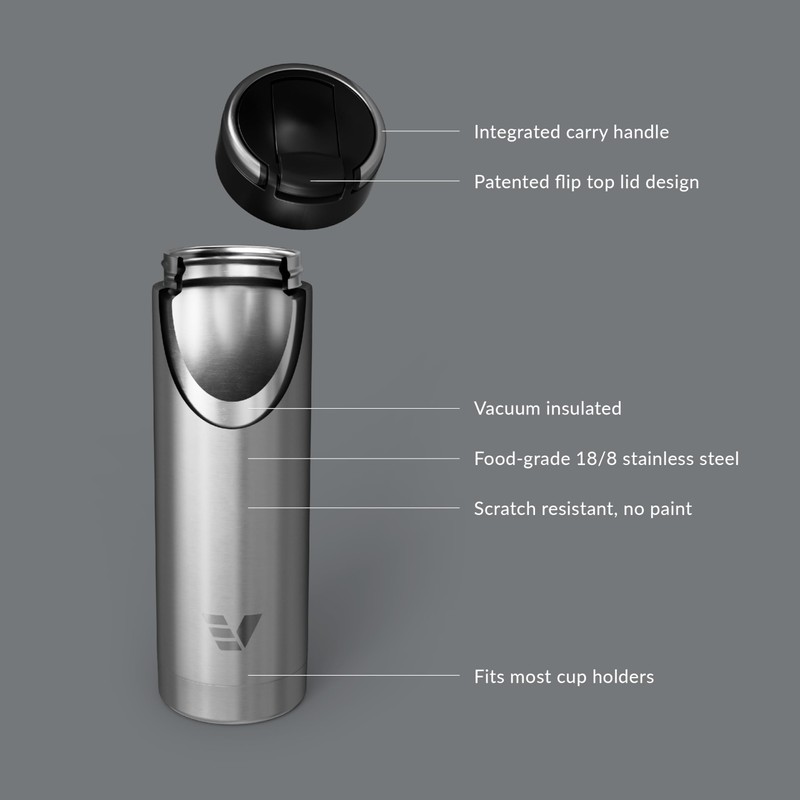 Ever Vessel Maxi Stainless Steel Water Bottle 26oz - Double