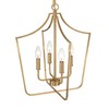 Creative Co-Op Constance - Tapered Metal 4-Light Candelabra Chandelier Style