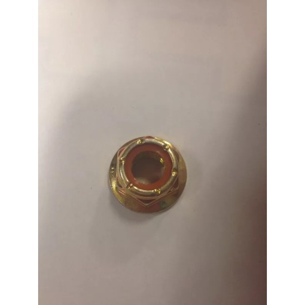 Unbranded/Generic 7/16-14 Flange Nylock (Nylon Insert Locknut) - Yellow Zinc