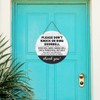 Do Not Knock or Ring Doorbell Sign, Funny Don't Knock