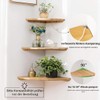 Love Oak Corner Shelf, 23 cm