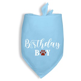 Bandana Dogs Birthday Boy Dog Birthday Supplies Pet Dog Triangle Scarf for Small Medium Large Pet（Blue）