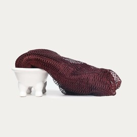 African Net Sponge, African exfoliating net Sponge, Ethically sourced real african Exfoliate Porous Hygiene Dries Quickly:_Green