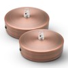 DOJA Barcelona Ceiling Lights Canopy Bronze Pack of 2 Lamp