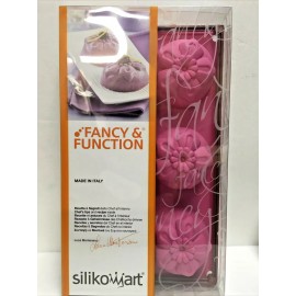 SILIKOMART FANCY FUNCTION TRAY SIZE 12" X 7"/ FLOWER 3"X 1.5" APPROX  NIP /ITALY