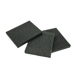 RIKAMA® 3 Sanding Sponges, 125 x 100 x 12 mm, Mix with Grain 60 / Grain 80 / Grain 180, Wet and Dry, Hand Sander, Sanding Block, Sanding Block, Washable and Reusable