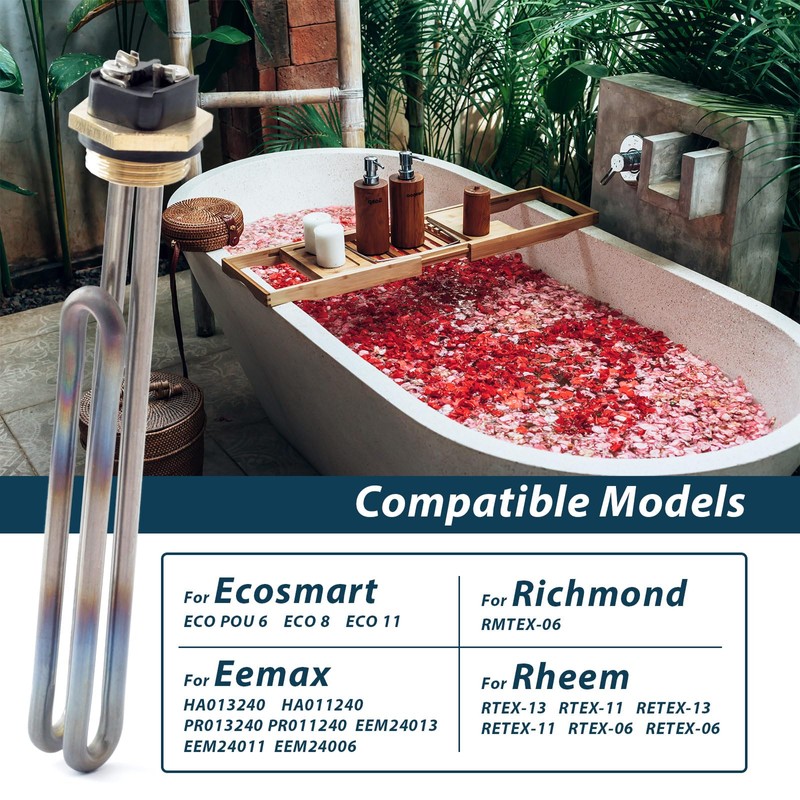 Lisnhlin 2Pack HE 55220 Titanium Water Heater Element Replacement for