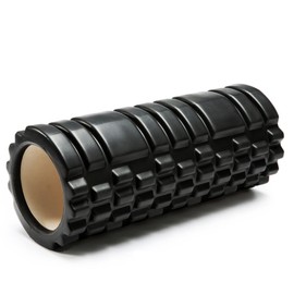 eBoutik - Core Balance Deep Tissue Muscle - Fitness Gym Trigger Point Grid Sports Massager - @ Home Get FIt Pilates & Yoga Work Out - Ease Back, Calf, Neck Pain & Joint Massage Therapy (Black)