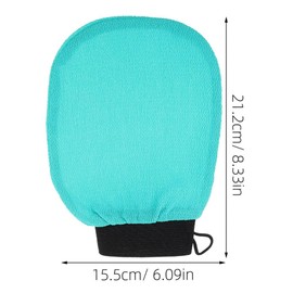 Baluue Exfoliating Glove Shower Mitten Reusable Gentle Dead Skin Remover For Sensitive Skin, Green