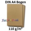DIN A4 Writing Paper, Plano Sheet Craft Paper, 110 g/m²,