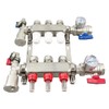 INTBUYING 3-Loop 1/2" Radiant Floor Heating Manifold Set Stainless Steel
