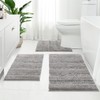 Kmson 3 Pcs Bath Mat Set Bathroom Rugs - Soft
