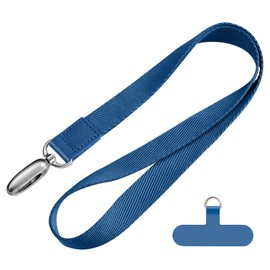 CHUQING Universal Phone Lanyard Blue Cell Phone Strap Neck Lanyard Royal Blue