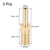 sourcing map Hose ID Brass Reducer Barb Hose Connection Adapter