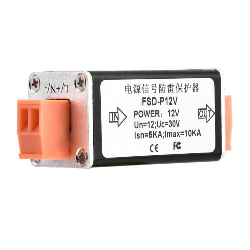 Single Channel Power Surge Protector Thunder Lighting Arrester Protection Device
