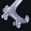 Punhung 20 Pack Clear Plastic Easel Plate Stands Holders Display