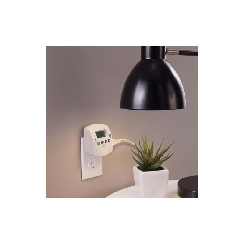 Prime Wire & Cable TND002 2-Outlet 7 Day Digital Timer