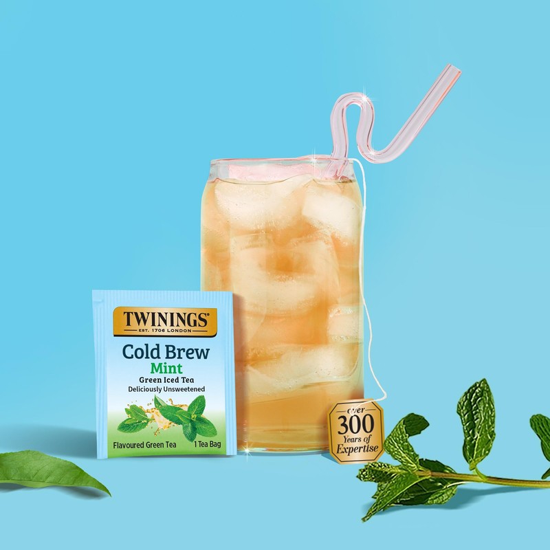 Twinings Mint Green Cold Brew Iced Tea Bags, 20 Count