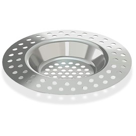 FIX-IT Stainless Steel Kitchen Sink Strainer Plug: Hair Catcher & Drain Filter - 75mm Diameter, Ideal for Kitchen and Bathroom Sinks, Bathtubs, and Showers (75mm Pack of 1)