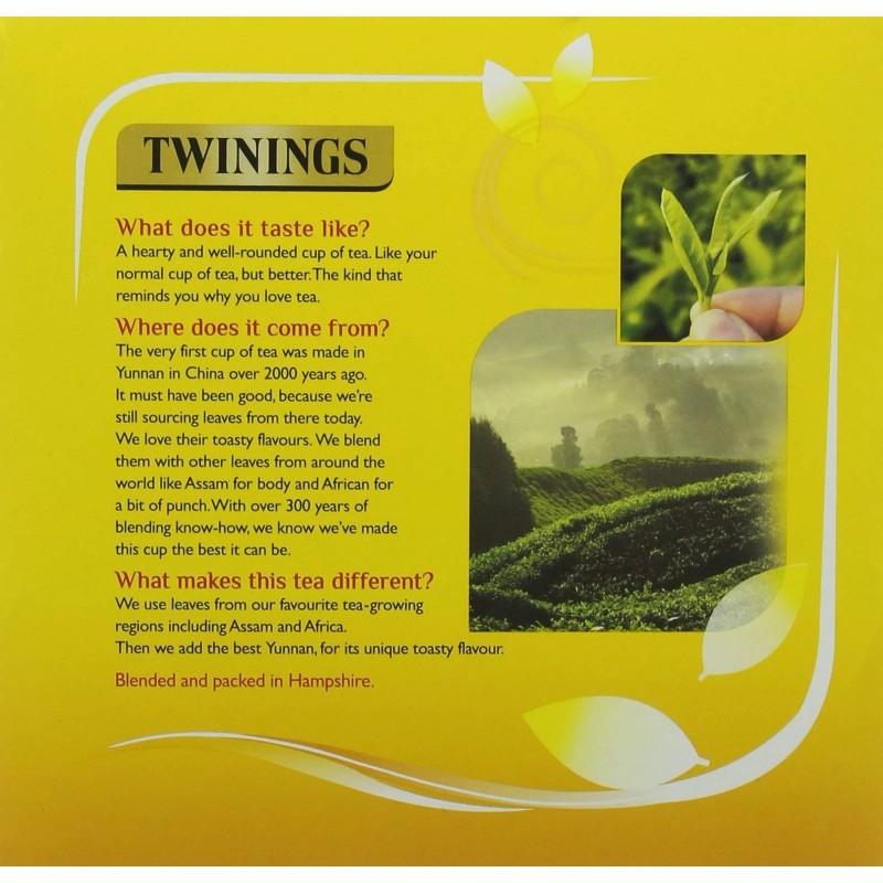 Twinings 100 Count Box of Vegetarian Tea Eco-Friendly Packaging Gifts