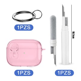 ZCGOINGTECH 2en1 Funda para AirPods 4 2024 y Limpiador,Protector para Airpods 4 Case,Material de TPU con Magnético Expulsión Automática y Cierre de Seguridad