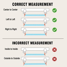 QOGRISUN 2-Pack Solid Brass Cabinet Pulls, Gold Euro Style T-Bar Handles, 7-9/16 inch Hole Center for Kitchen Drawers, Cupboard, Dresser, Bathroom Vanity, Brushed Brass Finish