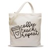 SEWSONG 2025 Teacher Appreciation Canvas Tote Bag Gifts for Women,Aesthetic