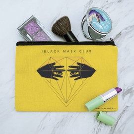Birds of Prey Black Mask Club Logo Makeup Cosmetic Bag Organizer Pouch