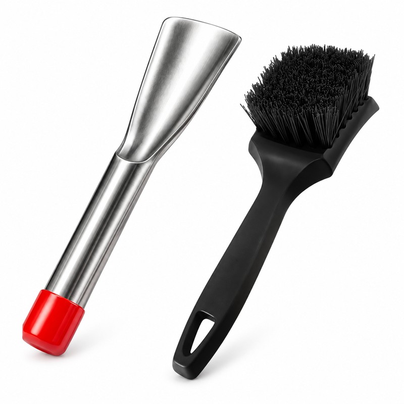 2Pcs Lawn Mower Deck Scraper and Cleaning Brush Set –