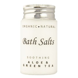 (Case of 300) Soothing Aloe and Green Tea Bath Salts, Single Use Hospitality/Travel Size Jar