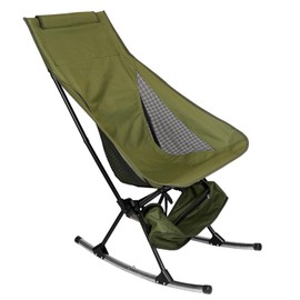 Edge by Body Code Portable Camping Rocking Chair, 198Lbs Capacity with Carry Bag & High Back