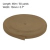 sourcing map Elastic Bands for Sewing 0.7"(18mm) 50 Yards Dark