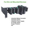 19 Inches Adjustable Rack Mount DIN Rail Bracket for Media