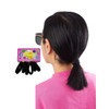 Hair Ties for Thick and Curly Hair, 72 Pieces, Black