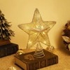 Lewondr Christmas Star Tree Topper, USB Powered Remote Controlled 6H